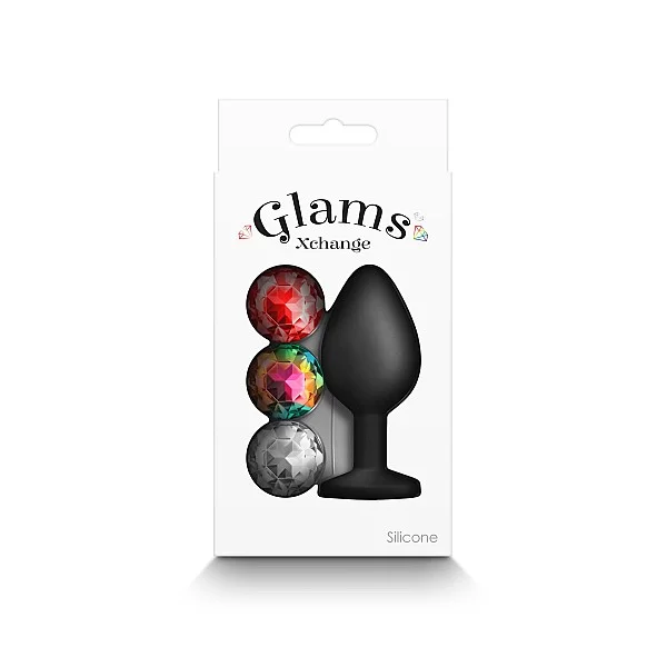 Glams Xchange Round Medium - Zwart van het merk Glams - Buttplugs - online kopen bij Masculum.nl. De discrete online seks-toys en erotisch heren ondergoed winkel voor gay & hetero mannen.