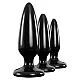 Pleasure Plug 3pc Trainer Kit - Zwart van het merk Renegade - Buttplugs - online bestellen bij Masculum.nl. De discrete online seks-toys en erotisch heren ondergoed winkel voor gay & hetero mannen.