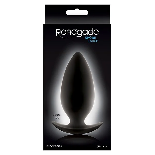 Spades - Large - Zwart van het merk Renegade - Buttplugs - online bestellen bij Masculum.nl. De discrete online seks-toys en erotisch heren ondergoed winkel voor gay & hetero mannen.