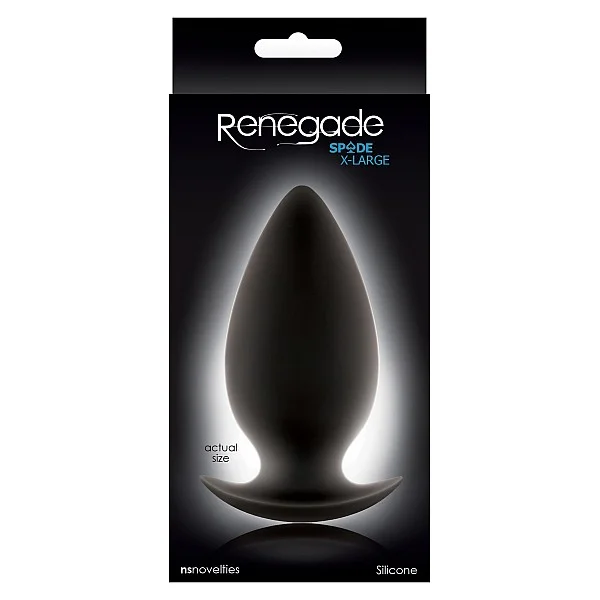 Spades - XL - Zwart van het merk Renegade - Buttplugs - online kopen bij Masculum.nl. De discrete online seks-toys en erotisch heren ondergoed winkel voor gay & hetero mannen.