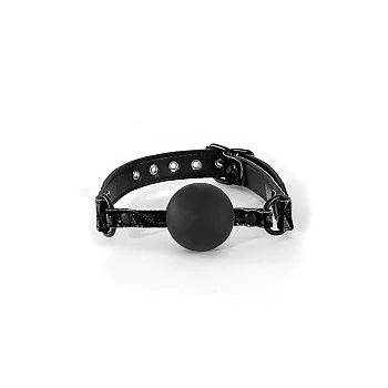 Soft Silicone Gag - Zwart