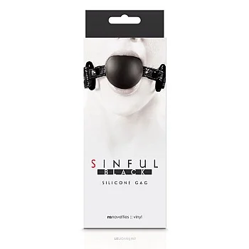 Soft Silicone Gag - Zwart
