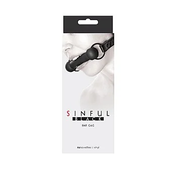 Sinful Bar Gag - Zwart