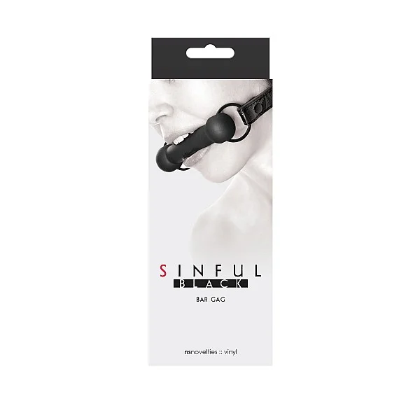 Sinful Bar Gag - Zwart van het merk Sinful - Ball Gags - online kopen bij Masculum.nl. De discrete online seks-toys en erotisch heren ondergoed winkel voor gay & hetero mannen.