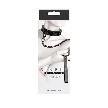 Sinful 2,50 cm Collar - Zwart