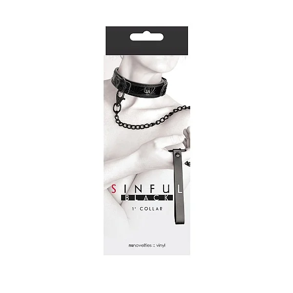 Sinful 1 Inch Collar - Zwart van het merk Sinful - BDSM Collars - online kopen bij Masculum.nl. De discrete online seks-toys en erotisch heren ondergoed winkel voor gay & hetero mannen.