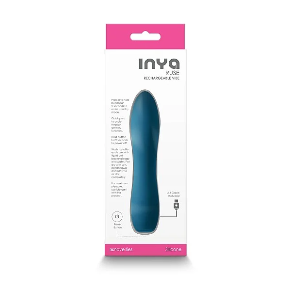 INYA Ruse - Blauw van het merk Inya - Klassieke Vibrators - online kopen bij Masculum.nl. De discrete online seks-toys en erotisch heren ondergoed winkel voor gay & hetero mannen.