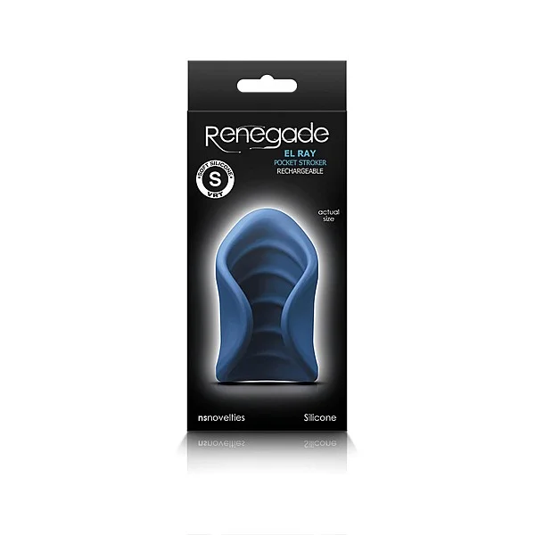 Renegade El Ray Pocket Stroker - Blauw van het merk Renegade - Sleeve Masturbators - online bestellen bij Masculum.nl. De discrete online seks-toys en erotisch heren ondergoed winkel voor gay & hetero mannen.
