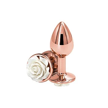 Rose Buttplug Small - Wit