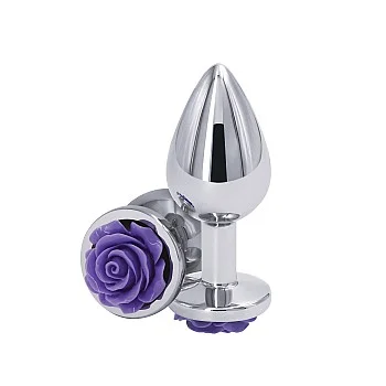 Rose Buttplug Medium - Paars