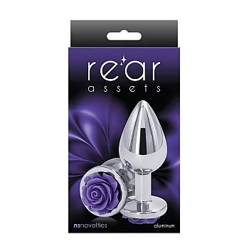 Rose Buttplug Medium - Paars