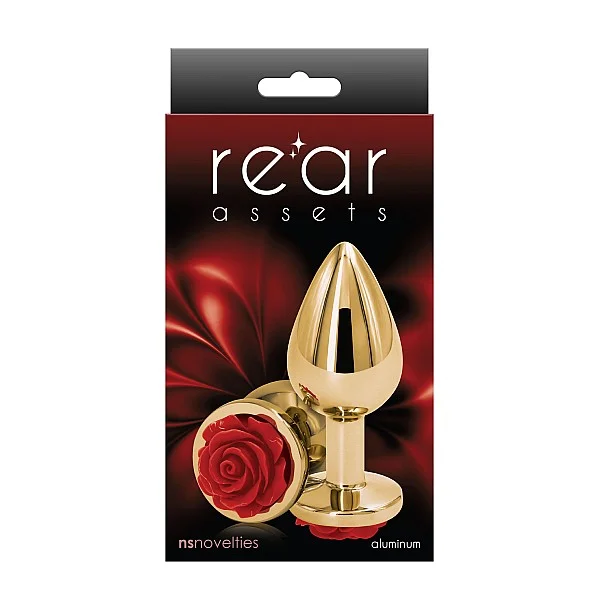 Rose Buttplug Medium - Rood van het merk Rear Assets - Buttplugs - online bestellen bij Masculum.nl. De discrete online seks-toys en erotisch heren ondergoed winkel voor gay & hetero mannen.