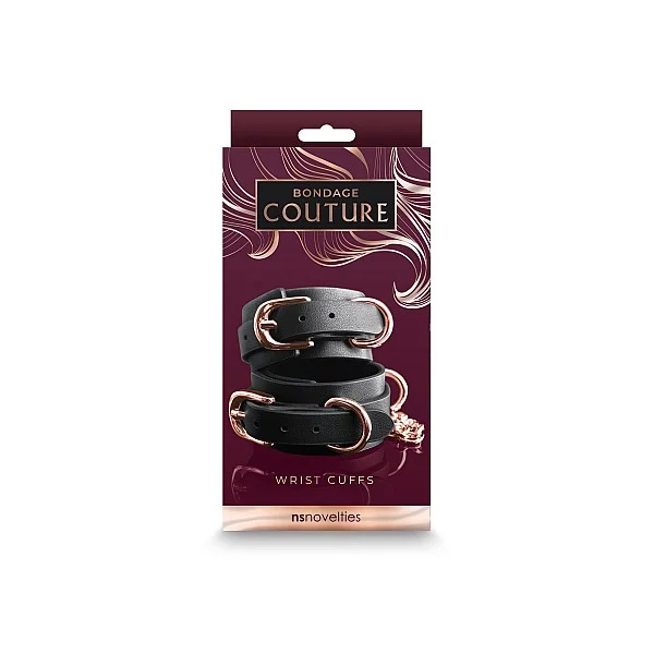 Bondage Couture Wrist Cuffs - Zwart van het merk Bondage Couture - Boeien - online kopen bij Masculum.nl. De discrete online seks-toys en erotisch heren ondergoed winkel voor gay & hetero mannen.