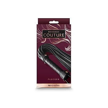 Bondage Couture Flogger - Zwart