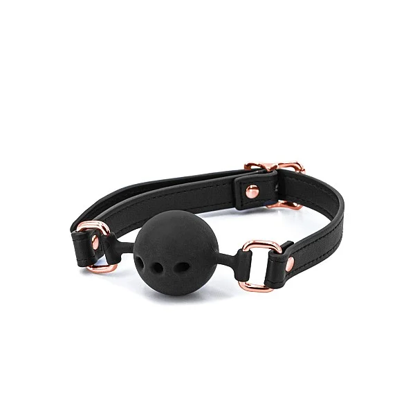 Bondage Couture Ball Gag - Zwart van het merk Bondage Couture - Ball Gags - online bestellen bij Masculum.nl. De discrete online seks-toys en erotisch heren ondergoed winkel voor gay & hetero mannen.