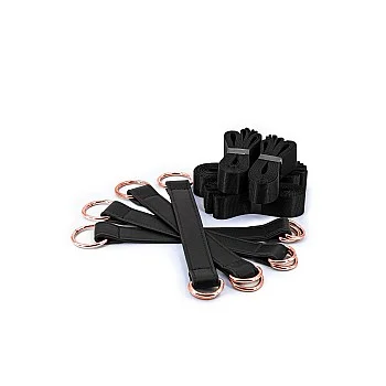 Bondage Couture Tiedown Straps - Zwart