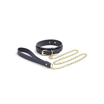 Bondage Couture Collar & Leash - Blauw