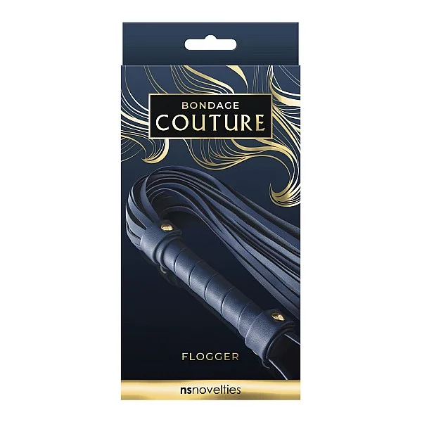 Bondage Couture Flogger - Blauw van het merk Bondage Couture - Paddles - online kopen bij Masculum.nl. De discrete online seks-toys en erotisch heren ondergoed winkel voor gay & hetero mannen.