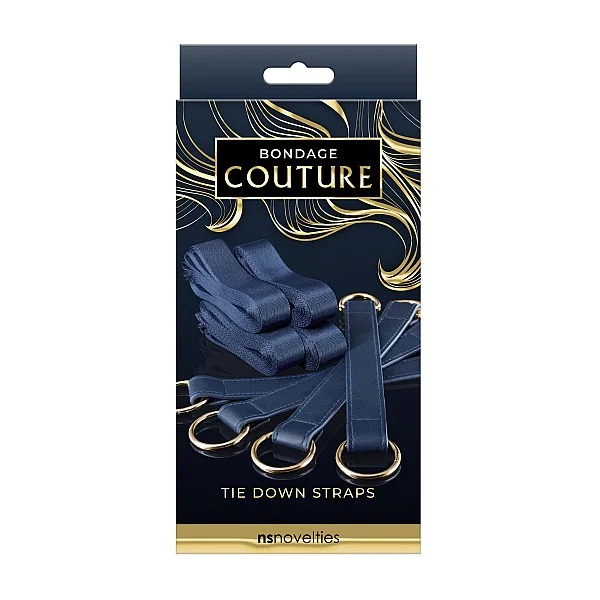 Bondage CoutureTie Down Straps - Blauw van het merk Bondage Couture - Bondage Sets - online bestellen bij Masculum.nl. De discrete online seks-toys en erotisch heren ondergoed winkel voor gay & hetero mannen.