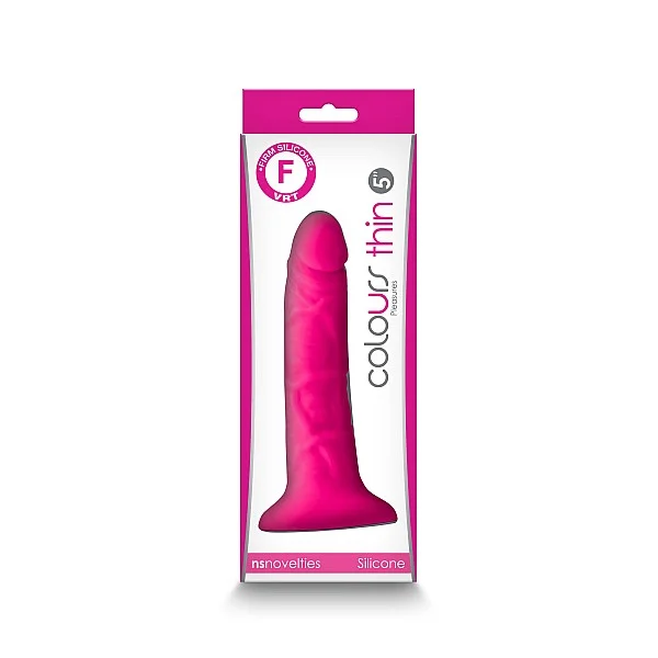 Pleasures Dildo Thin 5 Inch - Roze van het merk Colours - Dildo's - online bestellen bij Masculum.nl. De discrete online seks-toys en erotisch heren ondergoed winkel voor gay & hetero mannen.