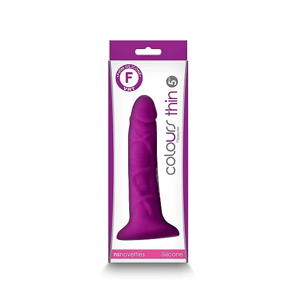 Pleasures Dildo Thin 5 Inch - Paars van het merk Colours - Dildo's - online bestellen bij Masculum.nl. De discrete online seks-toys en erotisch heren ondergoed winkel voor gay & hetero mannen.