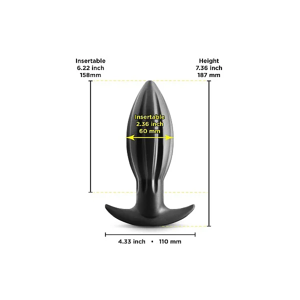 Renegade Bomba Large - Zwart van het merk Renegade - Buttplugs - online bestellen bij Masculum.nl. De discrete online seks-toys en erotisch heren ondergoed winkel voor gay & hetero mannen.