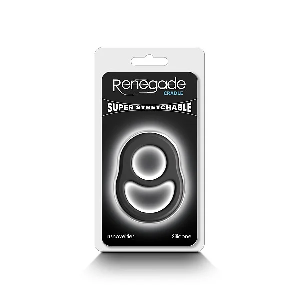 Renegade Cradle - Zwart van het merk Renegade - Cockringen - online bestellen bij Masculum.nl. De discrete online seks-toys en erotisch heren ondergoed winkel voor gay & hetero mannen.