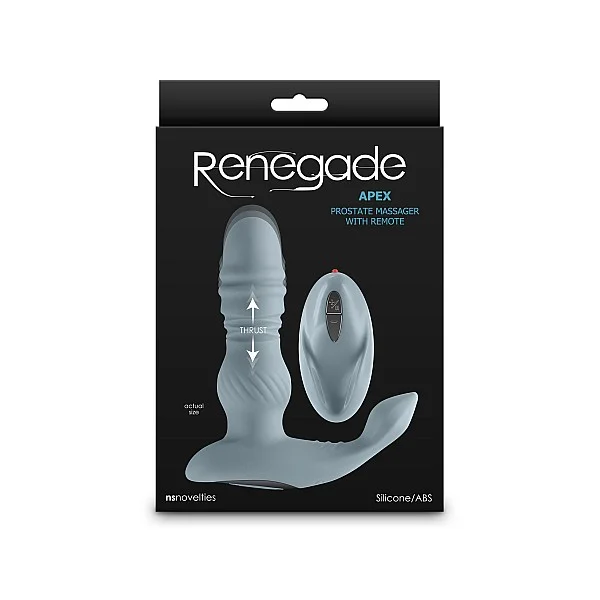 Renegade - Apex - Prostaatvibrator met afstandsbediening - Grijs van het merk Renegade - Prostaat Vibrators - online kopen bij Masculum.nl. De discrete online seks-toys en erotisch heren ondergoed winkel voor gay & hetero mannen.
