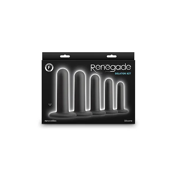 Renegade - Dilator Kit 5-stuks - Zwart van het merk Renegade - Buttplugs - online kopen bij Masculum.nl. De discrete online seks-toys en erotisch heren ondergoed winkel voor gay & hetero mannen.