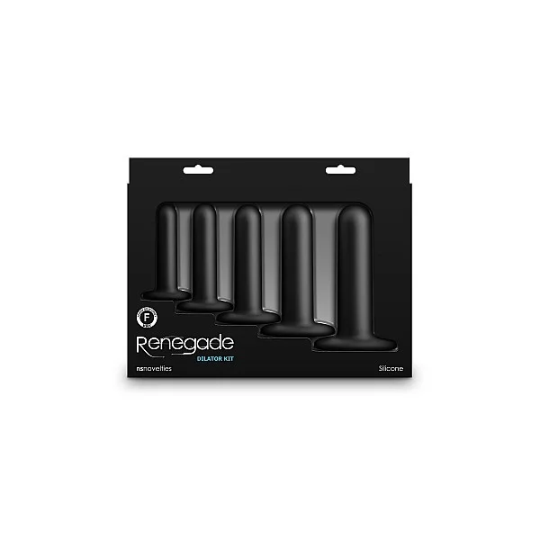 Renegade - Dilator Kit 5-stuks - Zwart van het merk Renegade - Buttplugs - online kopen bij Masculum.nl. De discrete online seks-toys en erotisch heren ondergoed winkel voor gay & hetero mannen.
