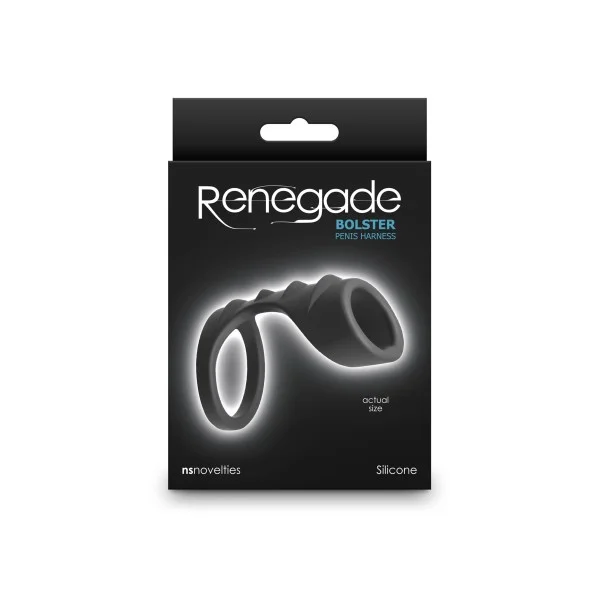 Renegade - Bolster - Penisharnas - Zwart van het merk Renegade - Peniskooien - online kopen bij Masculum.nl. De discrete online seks-toys en erotisch heren ondergoed winkel voor gay & hetero mannen.
