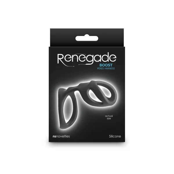 Renegade - Boost - Penisharnas - Zwart van het merk Renegade - Peniskooien - online kopen bij Masculum.nl. De discrete online seks-toys en erotisch heren ondergoed winkel voor gay & hetero mannen.
