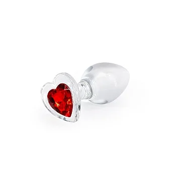 Crystal Desires Red Heart M - Rood