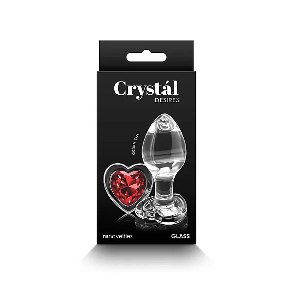 Crystal Desires Red Heart M - Rood van het merk Crystal - Buttplugs - online kopen bij Masculum.nl. De discrete online seks-toys en erotisch heren ondergoed winkel voor gay & hetero mannen.