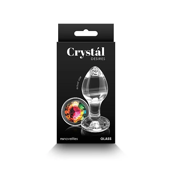 Crystal Desires Rainbow Gem M - Meerkleurig van het merk Crystal - Buttplugs - online bestellen bij Masculum.nl. De discrete online seks-toys en erotisch heren ondergoed winkel voor gay & hetero mannen.