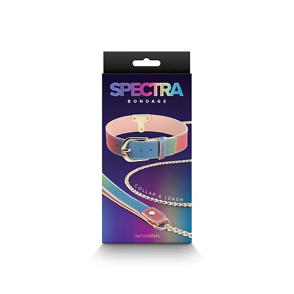 Spectra Bondage Collar & Leash - Regenboog van het merk Spectra - BDSM Collars - online bestellen bij Masculum.nl. De discrete online seks-toys en erotisch heren ondergoed winkel voor gay & hetero mannen.