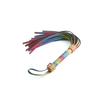 Spectra Bondage Flogger - Regenboog
