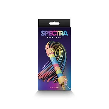 Spectra Bondage Flogger - Regenboog