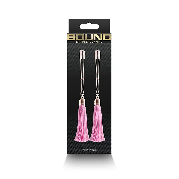 Nipple Clamps T1 - Roze van het merk Bound - Tepelklemmen - online kopen bij Masculum.nl. De discrete online seks-toys en erotisch heren ondergoed winkel voor gay & hetero mannen.