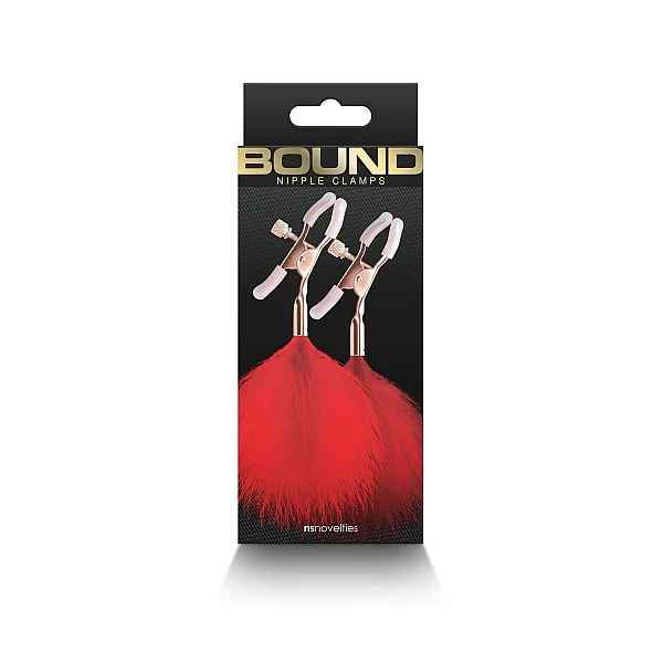Nipple Clamps F1 - Rood van het merk Bound - Tepelklemmen - online kopen bij Masculum.nl. De discrete online seks-toys en erotisch heren ondergoed winkel voor gay & hetero mannen.