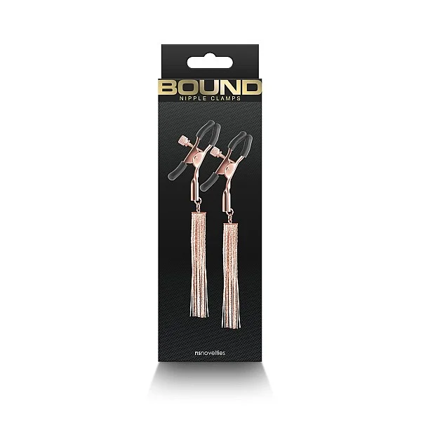 Nipple Clamps D2 - Rose Gold van het merk Bound - Tepelklemmen - online bestellen bij Masculum.nl. De discrete online seks-toys en erotisch heren ondergoed winkel voor gay & hetero mannen.