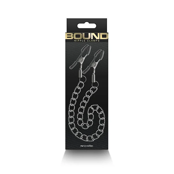 Nipple Clamps DC2 - Zwart van het merk Bound - Tepelklemmen - online bestellen bij Masculum.nl. De discrete online seks-toys en erotisch heren ondergoed winkel voor gay & hetero mannen.