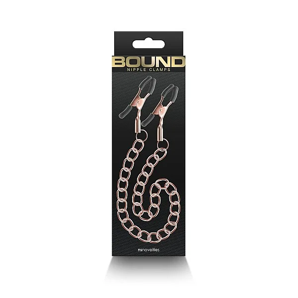 Nipple Clamps DC2 - Rose Gold van het merk Bound - Tepelklemmen - online bestellen bij Masculum.nl. De discrete online seks-toys en erotisch heren ondergoed winkel voor gay & hetero mannen.