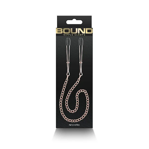 Nipple Clamps DC3 - Rose Gold van het merk Bound - Tepelklemmen - online kopen bij Masculum.nl. De discrete online seks-toys en erotisch heren ondergoed winkel voor gay & hetero mannen.