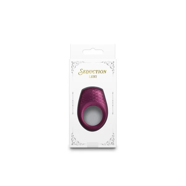 Seduction - Levi - Vibrerende Cockring - Bordeaux-metallic van het merk Seduction -  - online kopen bij Masculum.nl. De discrete online seks-toys en erotisch heren ondergoed winkel voor gay & hetero mannen.