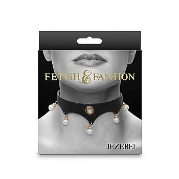 Fetish & Fashion Jezebel Collar - Zwart