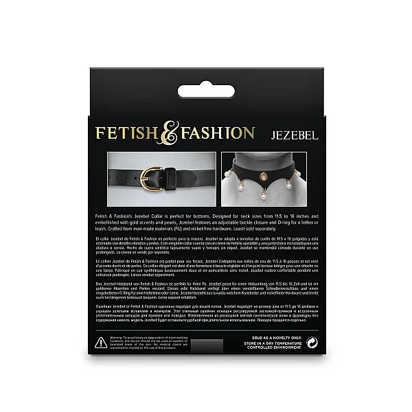 Fetish & Fashion Jezebel Collar - Zwart van het merk Fetish & Fashion - BDSM Collars - online kopen bij Masculum.nl. De discrete online seks-toys en erotisch heren ondergoed winkel voor gay & hetero mannen.