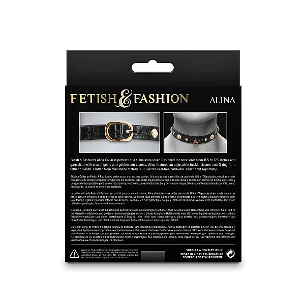 Fetish & Fashion Alina Collar - Zwart van het merk Fetish & Fashion - BDSM Collars - online kopen bij Masculum.nl. De discrete online seks-toys en erotisch heren ondergoed winkel voor gay & hetero mannen.