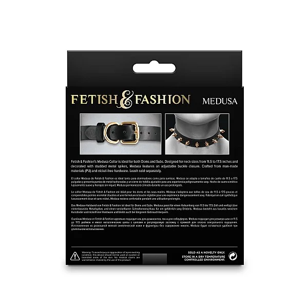 Fetish & Fashion Medusa Collar - Zwart van het merk Fetish & Fashion - BDSM Collars - online bestellen bij Masculum.nl. De discrete online seks-toys en erotisch heren ondergoed winkel voor gay & hetero mannen.