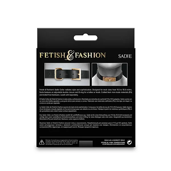 Fetish & Fashion Sadie Collar - Zwart van het merk Fetish & Fashion - BDSM Collars - online kopen bij Masculum.nl. De discrete online seks-toys en erotisch heren ondergoed winkel voor gay & hetero mannen.
